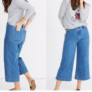 Madewell Emmett Wide Leg Crop Jeans Size 32